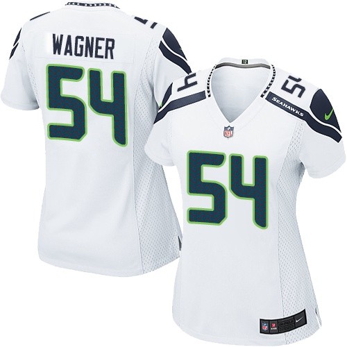 Women's Limited Bobby Wagner Nike Jersey White Road - #54 NFL Seattle Seahawks